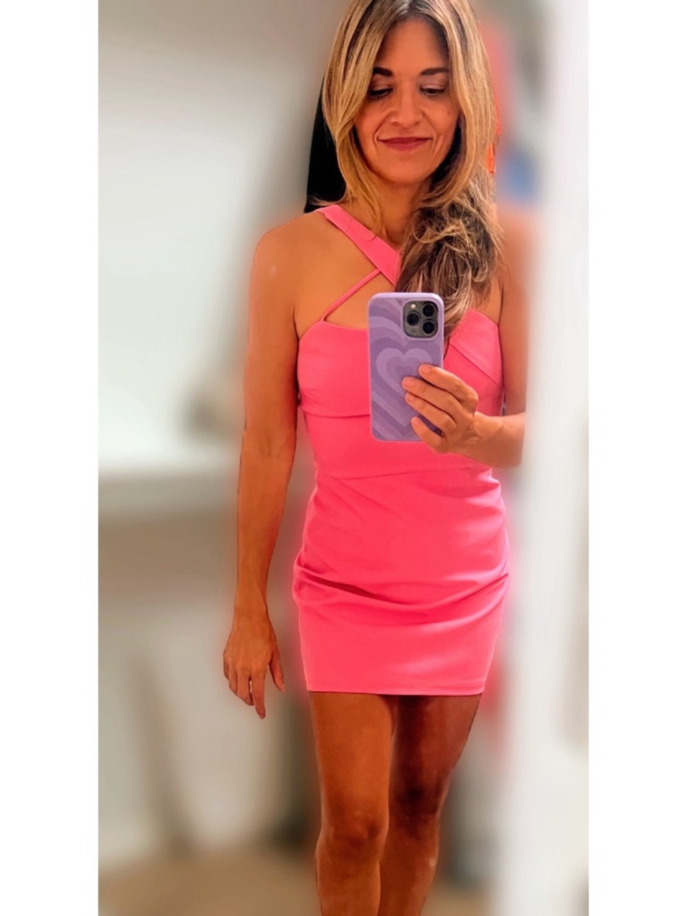 Lovers and Friends Women's Sidney Mini Pink peony Cross-Strap Dress